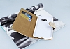 PinShang Samsung Galaxy C7 Tal Kapakl Czdan Beyaz Klf - Resim: 1