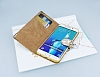 PinShang Samsung Galaxy S6 Edge Plus Tal Kapakl Czdan Gold Klf - Resim: 3