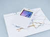 Pinshang Samsung Galaxy S6 Pencereli Simli Beyaz Klf - Resim: 1