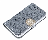 PinShang Samsung i8550 Galaxy Win Tal Standl Czdan Silver Klf - Resim: 5