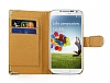 PinShang Samsung i9500 Galaxy S4 Tal Kapakl Beyaz Czdan Klf - Resim: 4