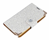 PinShang Samsung N7100 Galaxy Note 2 Simli Tal Kapakl Beyaz Czdan Klf - Resim: 1