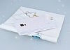 Pinshang Samsung N9100 Galaxy Note 4 Pencereli Simli Beyaz Klf - Resim: 1