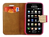 PinShang Samsung S5830 Galaxy Ace Tal Standl Czdan Koyu Pembe Klf - Resim: 4
