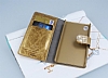PinShang Sony Xperia M4 Aqua Tal Standl Czdan Rugan Gold Klf - Resim: 3
