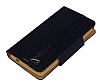 PinShang Sony Xperia Z1 Compact Tal Czdanl Siyah Deri Klf - Resim: 2