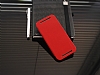 Pipilu HTC One M8 Standl nce Yan Kapakl Krmz Klf - Resim: 5