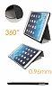 PIPILU iPad Air X Level Standl nce Kapakl Beyaz Deri Klf - Resim: 2
