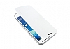 PIPILU Samsung i9190 Galaxy S4 mini nce Yan Kapakl Standl Beyaz Deri Klf - Resim: 2