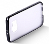 PIPILU Samsung i9800 Galaxy S6 Siyah Silikon Kenarl effaf Rubber Klf - Resim: 2
