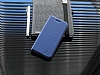 Puloka iPhone 6 / 6S Gizli Mknatsl Standl Mavi Deri Klf - Resim: 1