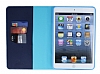 Rada iPad Air / iPad 9.7 izgili Standl Czdanl Mavi Deri Klf - Resim: 3