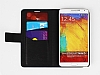 Rada Samsung N9000 Galaxy Note 3 izgili Standl Czdanl Siyah Deri Klf - Resim: 1