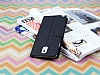 Rada Samsung N9000 Galaxy Note 3 izgili Standl Czdanl Siyah Deri Klf - Resim: 4