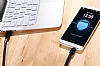 Remax Fishbone Micro USB Siyah Katlanmayan Data Kablosu 1m - Resim: 3