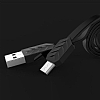 Remax Fishbone Micro USB Siyah Katlanmayan Data Kablosu 1m - Resim: 1