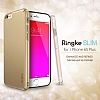 Ringke Slim iPhone 6 Plus / 6S Plus 360 Kenar Koruma Rose Gold Rubber Klf - Resim: 1