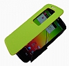 Eiroo Clasps LG G2 Pencereli Standl Yeil Klf - Resim: 2