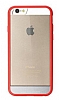 Rock Enchanting iPhone 6 Plus / 6S Plus Krmz Silikon Kenarl effaf Rubber Klf - Resim: 8