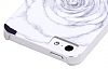 Rock iPhone SE / 5 / 5S Desenli Sert Mat Beyaz Rubber Klf - Resim: 4