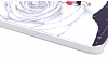 Rock iPhone SE / 5 / 5S Desenli Sert Mat Beyaz Rubber Klf - Resim: 1