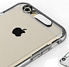 Rock iPhone 6 / 6S Fla Sensrl Silver Kenarl effaf Silikon Klf - Resim: 2