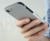 Rock Origin iPhone 7 / 8 Karbon Silver Silikon Klf - Resim: 3