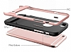 Rock Royce iPhone 6 / 6S Rose Gold Metalik Kenarl Standl Siyah Silikon Klf - Resim: 3