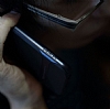 Rock Royce Samsung Galaxy Note FE Lacivert Metalik Kenarl Siyah Silikon Klf - Resim: 4