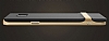 Rock Royce Samsung Galaxy Note FE Gold Metalik Kenarl Siyah Silikon Klf - Resim: 2
