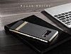 Rock Royce Samsung Galaxy Note 8 Dark Silver Metalik Kenarl Siyah Silikon Klf - Resim: 5