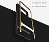 Rock Royce Samsung Galaxy Note 8 Lacivert Metalik Kenarl Siyah Silikon Klf - Resim: 8