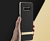 Rock Royce Samsung Galaxy Note 8 Dark Silver Metalik Kenarl Siyah Silikon Klf - Resim: 9
