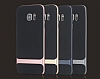 Rock Royce Samsung Galaxy S7 Edge Gold Metalik Kenarl Siyah Silikon Klf - Resim: 5