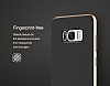 Rock Royce Samsung Galaxy S8 Gold Metalik Kenarl Siyah Silikon Klf - Resim: 13