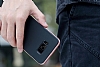 Rock Royce Samsung Galaxy S8 Plus Dark Silver Metalik Kenarl Siyah Silikon Klf - Resim: 1