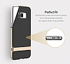 Rock Royce Samsung Galaxy S8 Plus Dark Silver Metalik Kenarl Siyah Silikon Klf - Resim: 14