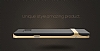 Rock Royce Samsung Galaxy Note 5 Gold Metalik Kenarl Siyah Silikon Klf - Resim: 2