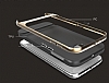Rock Royce Samsung i9800 Galaxy S6 Dark Silver Metalik Kenarl Siyah Silikon Klf - Resim: 5