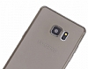 Rock Samsung Galaxy Note FE Ultra nce effaf Siyah Silikon Klf - Resim: 2