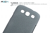 Rock Samsung Galaxy S3 / S3 Neo Quicksand Gri Rubber Klf - Resim: 4