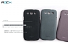 Rock Samsung Galaxy S3 / S3 Neo Quicksand Gri Rubber Klf - Resim: 5