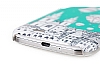 Rock Samsung i9500 Galaxy S4 Desenli Sert Mat Yeil Rubber Klf - Resim: 2