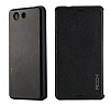 Rock Sony Xperia Z3 Compact nce Yan Kapakl Siyah Deri Klf - Resim: 2