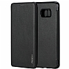 Rock Touch Samsung Galaxy S6 Edge Plus nce Yan Kapakl Siyah Deri Klf - Resim: 5