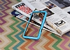 Samsung Galaxy A3 Silikon Bumper ereve Mavi Klf - Resim: 1