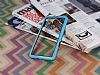 Samsung Galaxy A5 Silikon Bumper ereve Mavi Klf - Resim: 1