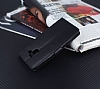 Kar Deluxe Samsung Galaxy A8 Plus 2018 Czdanl Yan Kapakl Siyah Deri Klf - Resim: 3
