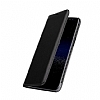 Samsung Galaxy C9 Pro Czdanl Yan Kapakl Siyah Deri Klf - Resim: 1