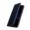 Samsung Galaxy C9 Pro Czdanl Yan Kapakl Lacivert Deri Klf - Resim: 1